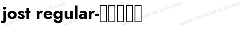 jost regular字体转换
